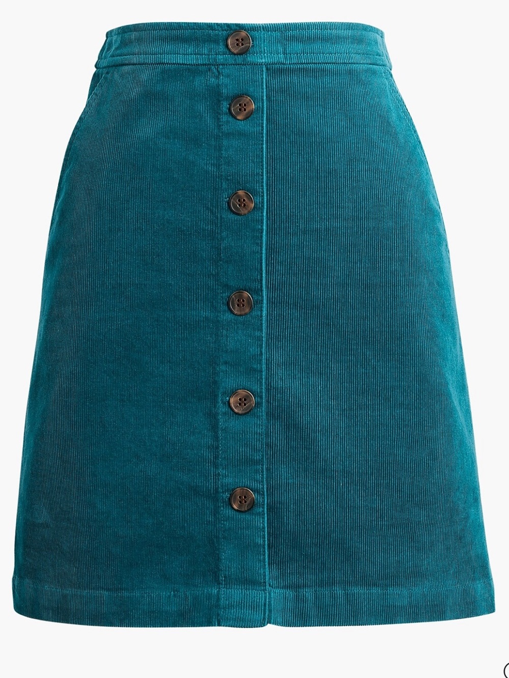 NWT J. Crew Factory Corduroy Button-Front Mini Skirt